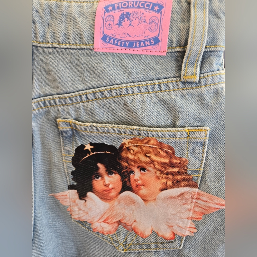 Authentic‎ FIORUCCI BROOKE FLARE Light Vintage Jeans SZ 24 - Picture 4 of 16